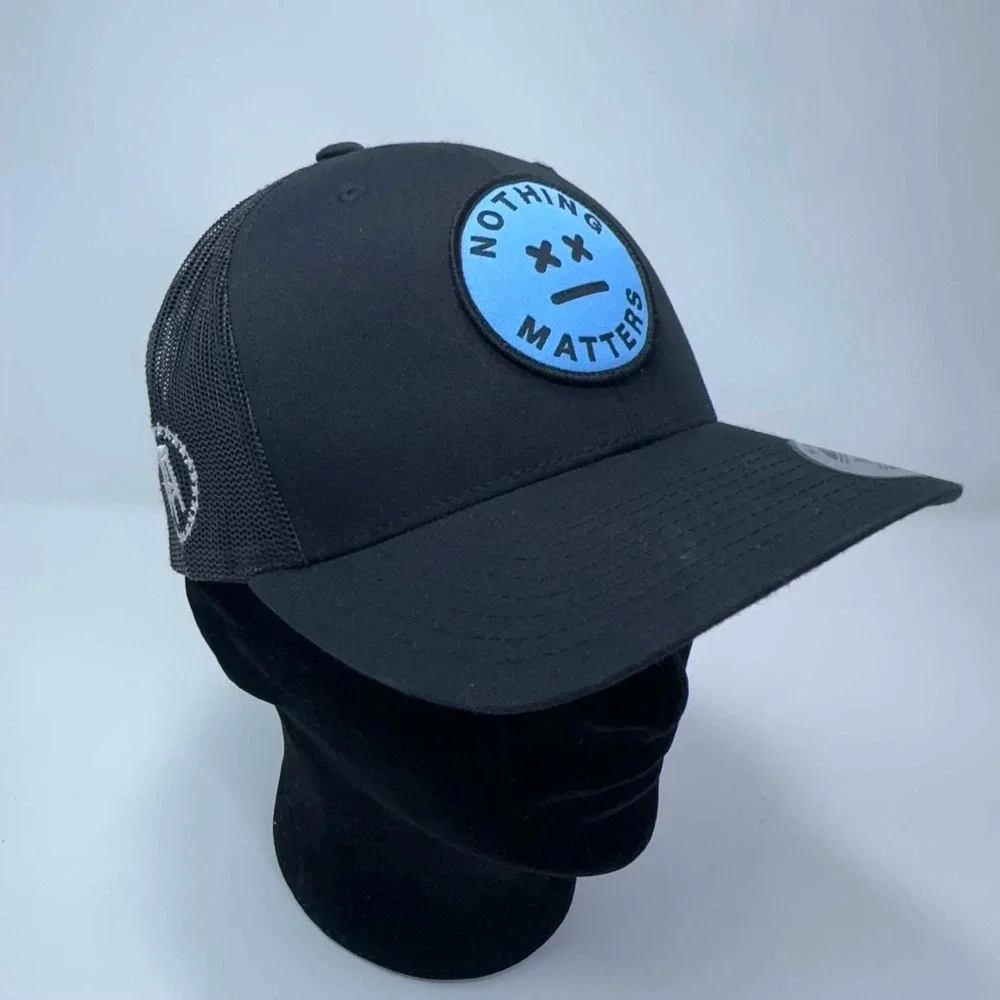 Barstool Sports x‎ Nothing Matters Black Trucker Snapback Hat Adjustable Patch